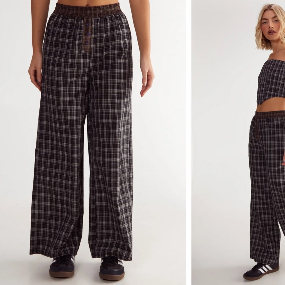 Nasty Gal Plaid Pants